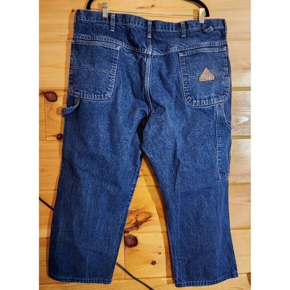 Bulwark FR Mens Jeans Size 42W Dark Wash Flame Resistant 100% Cotton Read - Picture 11 of 16